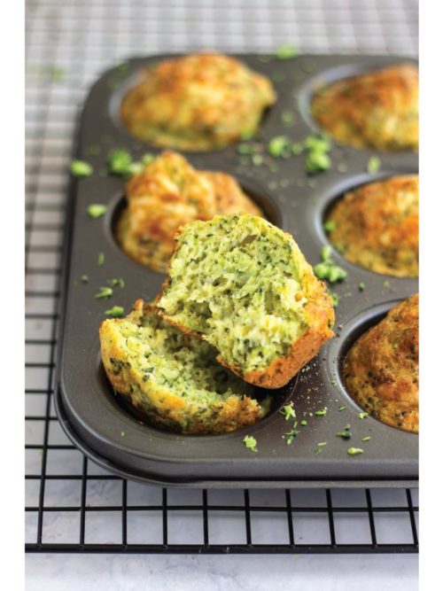 Spiced Broccoli and Cheese Muffins