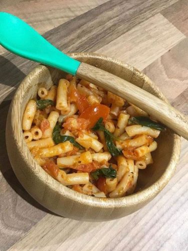 tomato and vegetable pasta weaning recipe