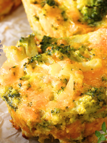Cheese and broccoli muffins